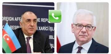Azerbaijani, Polish FMs hold phone conversation