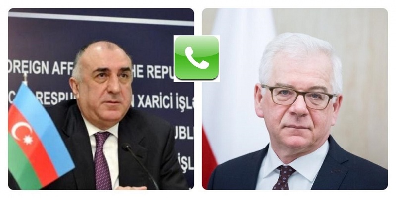 Azerbaijani, Polish FMs hold phone conversation