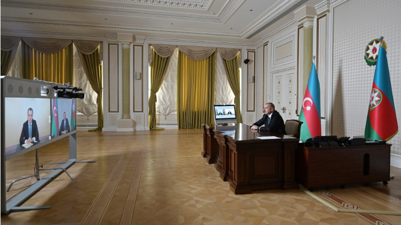President Ilham Aliyev receives Jeyhun Bayramov on his appointment as FM