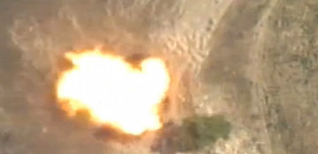 MoD: Enemy’s vehicle was destroyed by the accurate fire - VIDEO