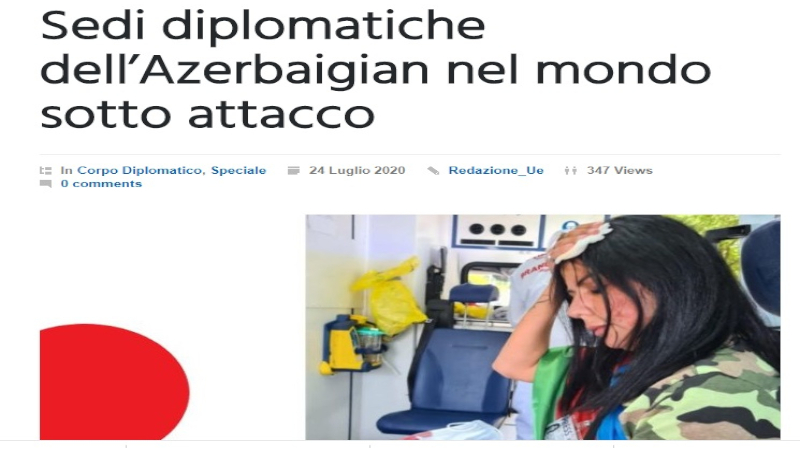 Italian media highlights acts of violence by Armenians against Azerbaijanis in different countries
