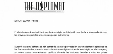 Spanish media publishes article condemning act of vandalism committed by Armenians against Azerbaijani diplomatic missions abroad