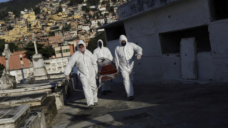 Brazil's COVID-19 death toll nears 95,000