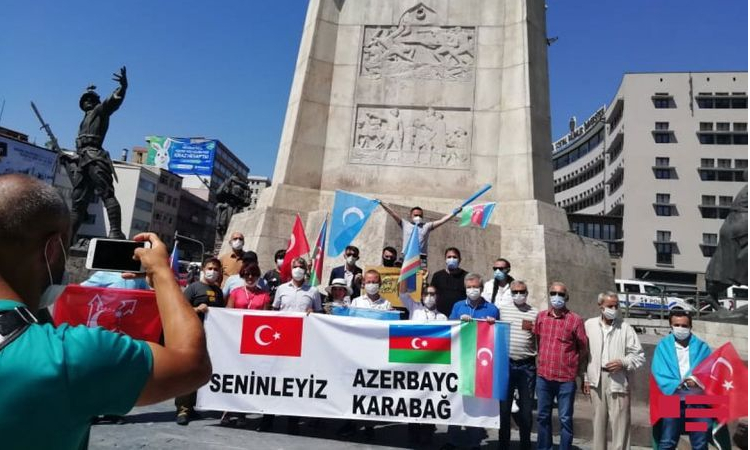 Rally in support of Azerbaijan held in Turkish capital