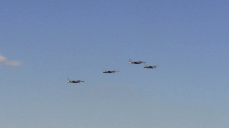 Azerbaijani, Turkish fighters carry out training flights during joint drills (VIDEO)