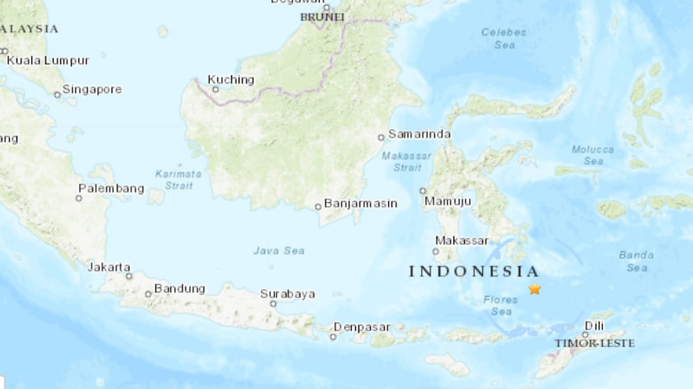 6.9-magnitude quake strikes off Indonesia