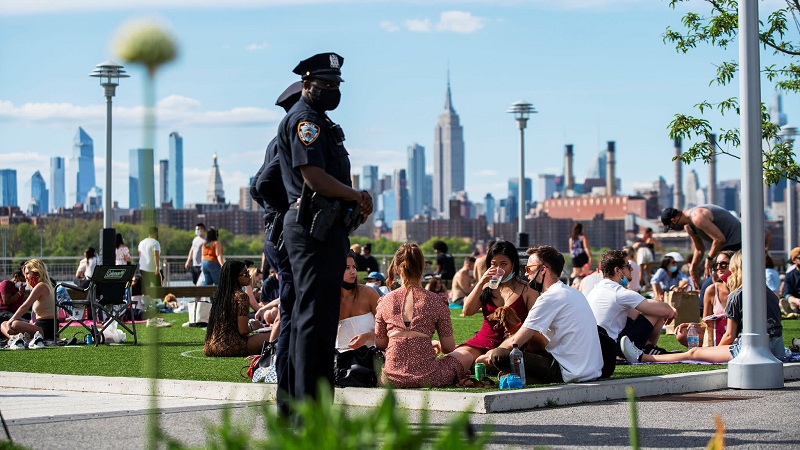 New York sees lowest infection rate since pandemic began