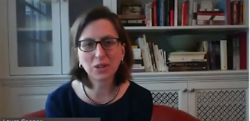 Laura Cooper participates in the discussions on 