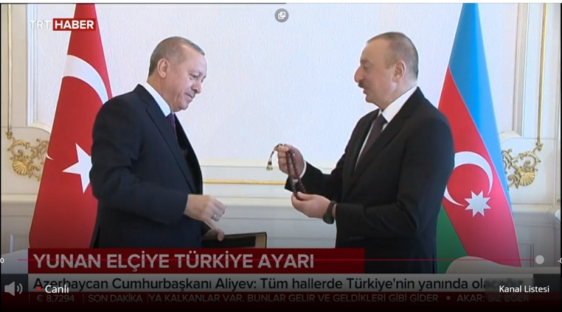 Anadolu Agency: Azerbaijan's President lends Turkey unwavering support