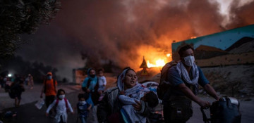 European countries agree to take 400 minors after fire in Greece's refugee camp