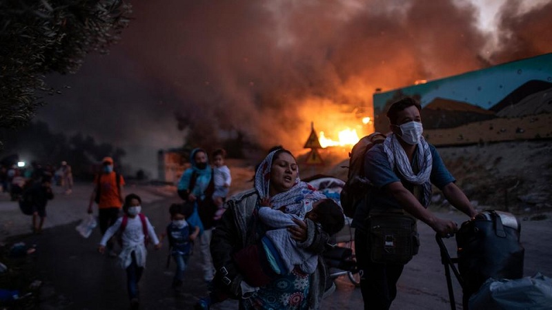 European countries agree to take 400 minors after fire in Greece's refugee camp