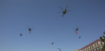 Air Forces of Azerbaijan and Turkey carry out joint flights in Nakhchivan city