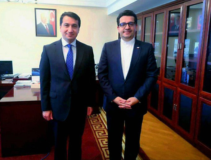 Assistant to Azerbaijani president meets Iranian ambassador