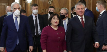 Speaker of Azerbaijani Parliament meets Russia's Vyacheslav Volodin