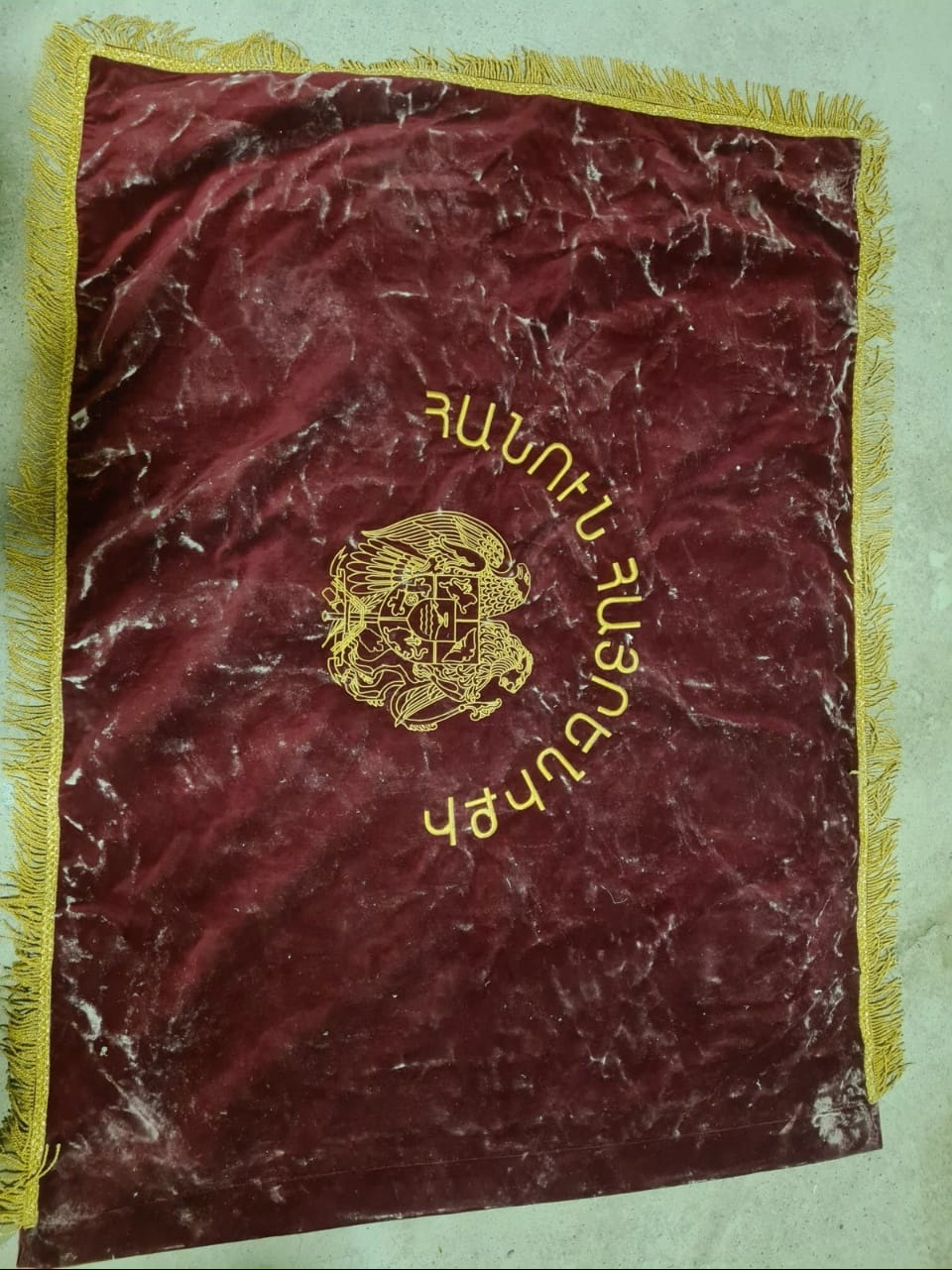 Azerbaijani army captures battle flag of Armenian battalion (PHOTO)