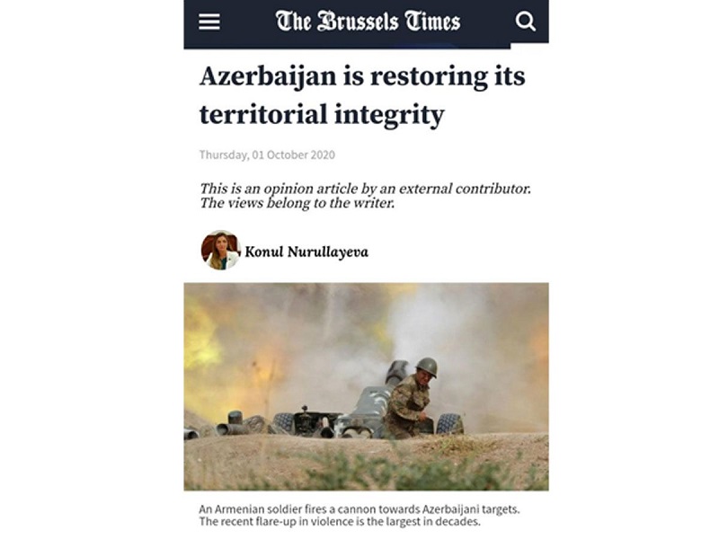 Belgian press convers Azerbaijan's fair position on Nagorno-Karabakh conflict