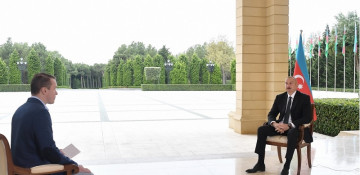 President Ilham Aliyev interviewed by Russian “Perviy Kanal” TV