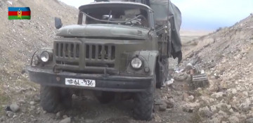 Video recording of the seized enemy post and trophies