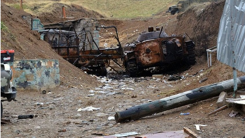 Armenian tanks come under their own artillery fire: Azerbaijani ministry