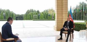 Azerbaijani president comments on position of Russia, Iran and U.S. on Nagorno-Karabakh conflict