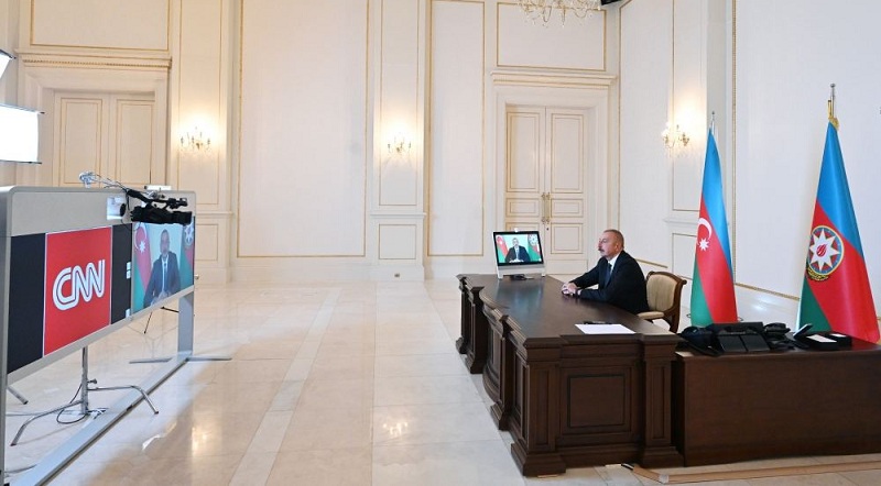CNN International TV channel’s “The Connect World” program broadcast interview with President Ilham Aliyev (PHOTO)
