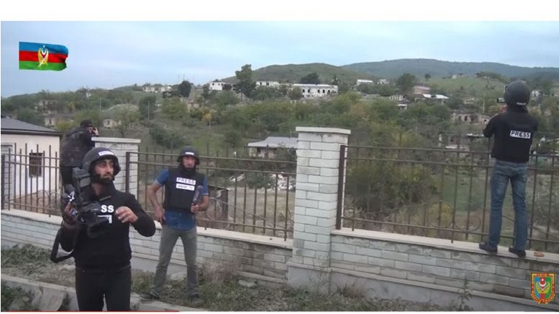 Azerbaijani journalists visit liberated Talish village (VIDEO)