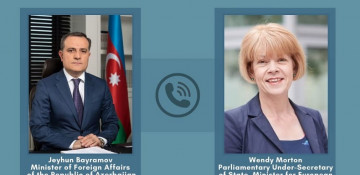 Azerbaijani FM, UK’s Parliamentary Under Secretary of State hold phone conversation