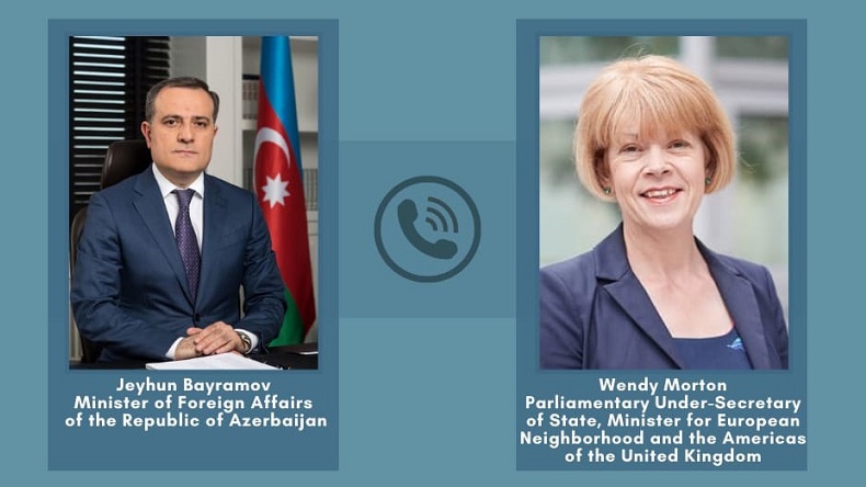 Azerbaijani FM, UK’s Parliamentary Under Secretary of State hold phone conversation