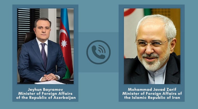 Azerbaijani, Iranian FMs hold phone conversation