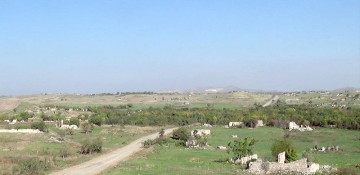 Azerbaijani flag raised up in center of liberated Fuzuli city