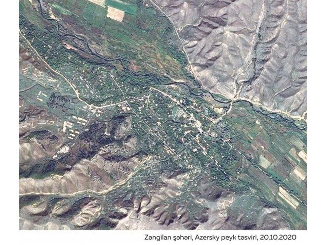 Azerbaijan presents satellite image of newly-liberated Zangilan city