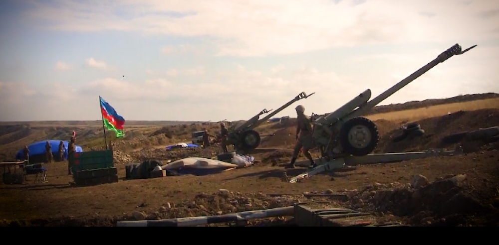 Defense Ministry: Artillery units of the Azerbaijan Army continue to inflict crushing blows on the enemy (VIDEO)