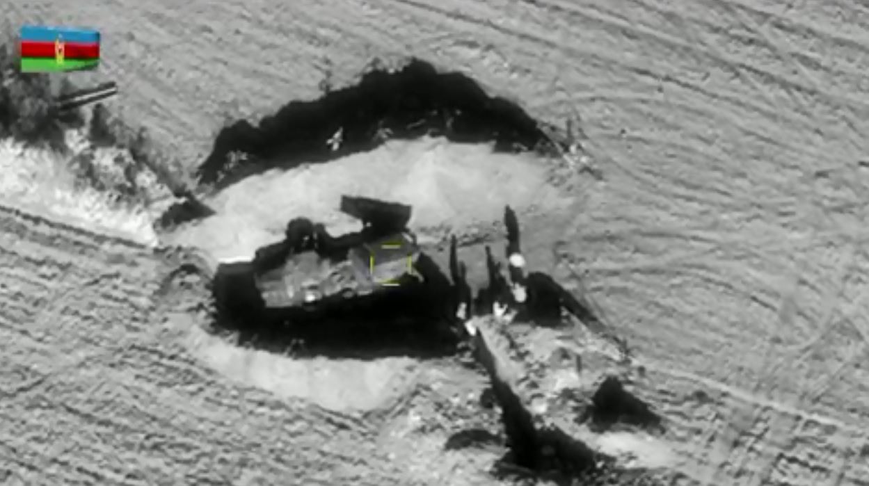 Azerbaijan army destroys Armenia’s weapon emplacements (VIDEO)