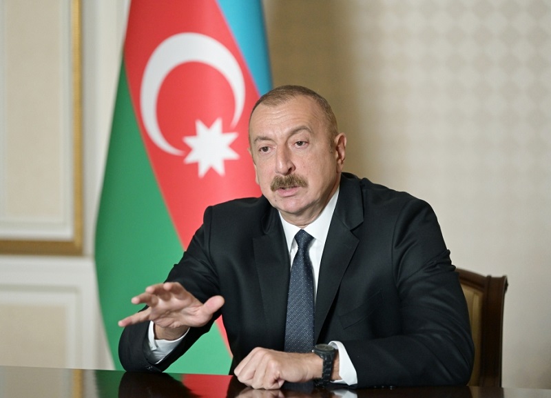 Azerbaijani President: What happened to church in Shusha was either mistake, or done by Armenians themselves to put blame on us