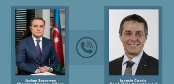 Azerbaijani FM Jeyhun Bayramov holds phone conversation with Swiss counterpart