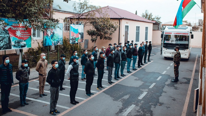 October conscription for active military service ends in Azerbaijan