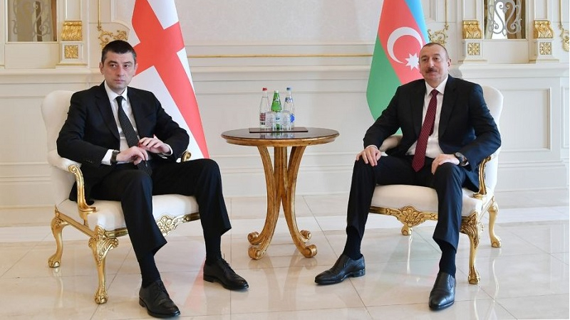 Azerbaijani president phones Georgian prime minister