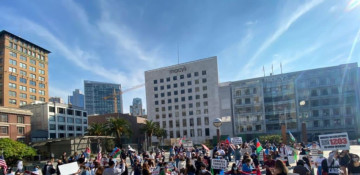 Azerbaijanis stage protest rally against Armenian terrorism in US state of California (PHOTO)