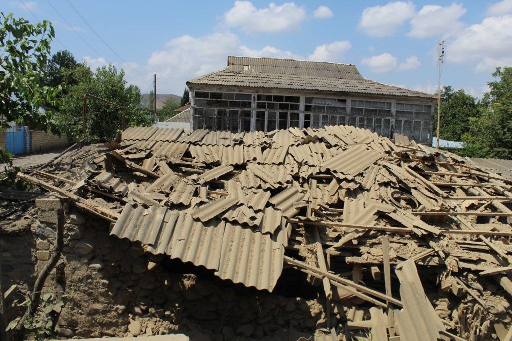 Azerbaijan’s residential settlements under Armenian shelling 