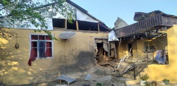 Armenian armed forces shell Azerbaijani villages 