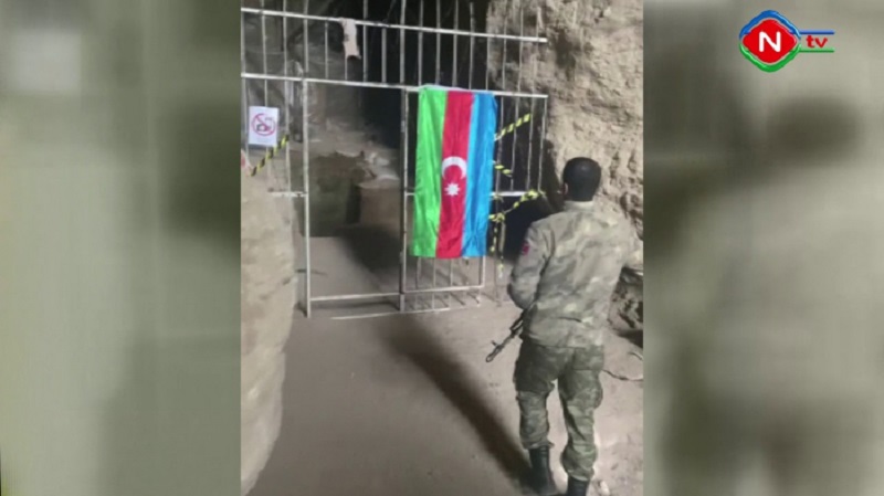 Azerbaijani servicemen share footage of Azykh Cave (VIDEO)