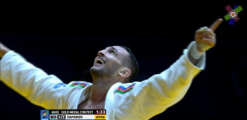 Azerbaijani judoka Orkhan Safarov grabs gold at European Championship