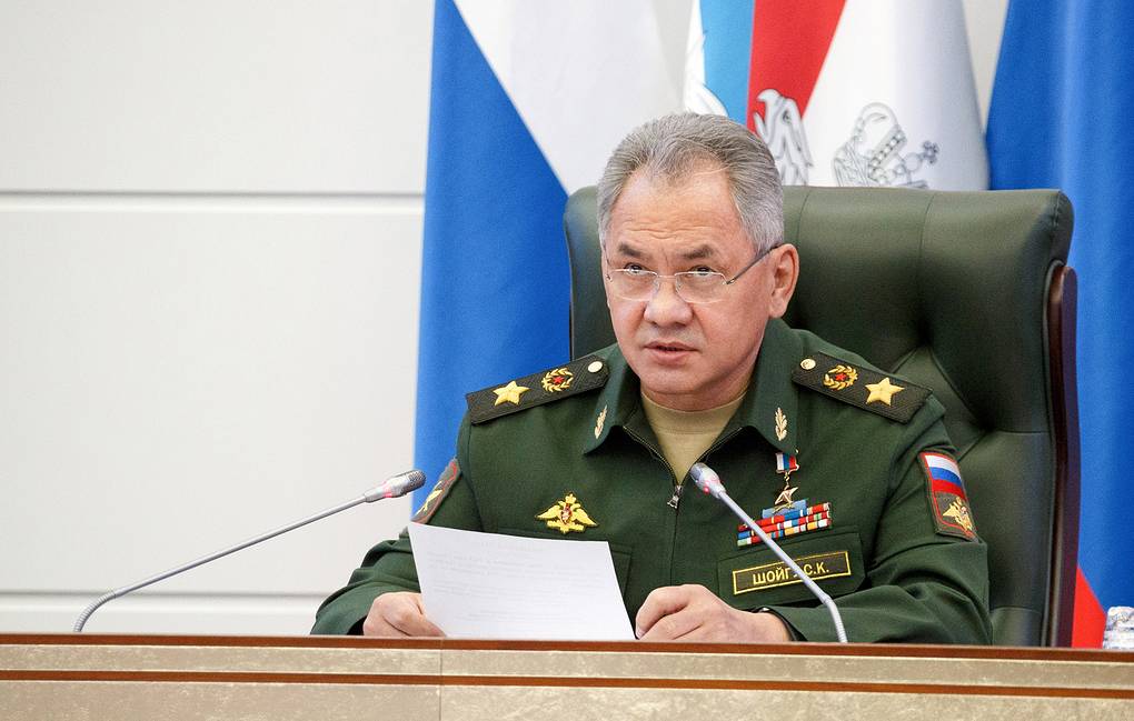 Russian Defense Minister Sergey Shoigu arrives in Baku