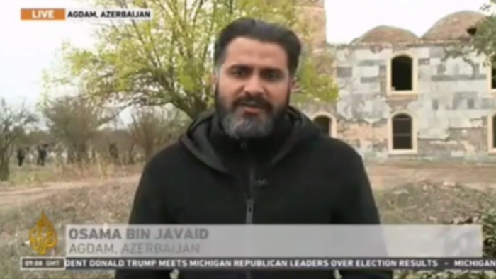 Al Jazeera prepares video coverage from Aghdam district liberated from occupation (VIDEO)