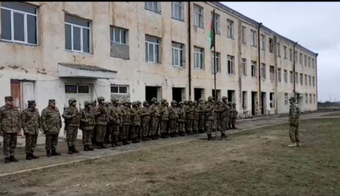 Azerbaijani flag raised at former secondary school in Gulabli village of Aghdam