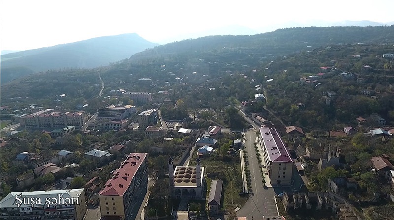 Azerbaijan releases aerial video of Shusha city 