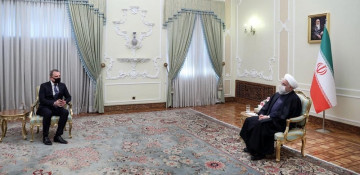 Azerbaijani FM meets with Iranian president