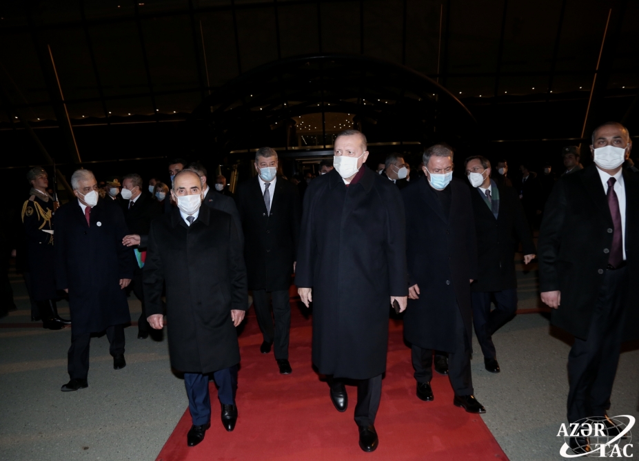 Turkish President Recep Tayyip Erdogan completes official visit to Azerbaijan