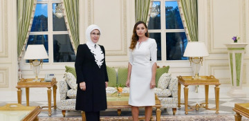 Azerbaijani, Turkish first ladies met