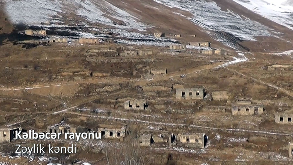 Azerbaijan releases video footage from Zeylik village of Kalbajar district